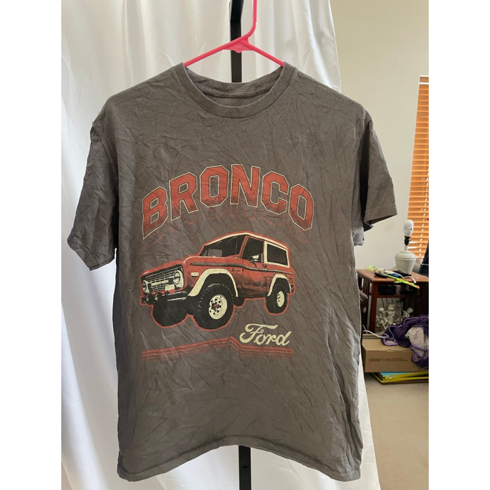 Men's Ford Bronco Short Sleeve Tee - Medium - Gray/Red - Picture 2 of 3